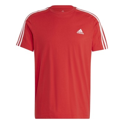 тениска,облекла,на,разпродажба,разпродажба,adidas,мъжки,тениски,adidas,essentials,single,jersey,3,stripes,t,shirt,better,scarlet