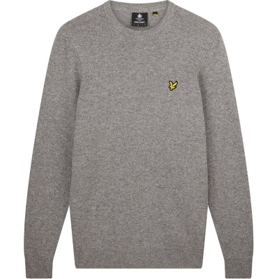 пуловер,облекла,на,разпродажба,мъжки,пуловери,lyle,and,scott,knit,jumper,mid,grey,marl