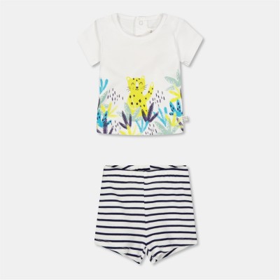 детски,3/4,панталони,carrement,beau,unisex,kids',clothing,set,white,blue