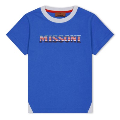 тениска,детски,3/4,панталони,missoni,kids',logo,regular,fit,t,shirt,blu,red,612bc
