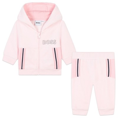 бебешки,комплект,детски,облекла,boss,tracksuit,set,babies,pale,pink,44l