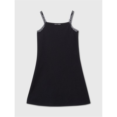 юношеска,рокля,детски,облекла,calvin,klein,jeans,tape,dress,juniors,ck,black,beh