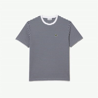 юношеска,тениска,облекла,на,разпродажба,мъжки,тениски,lacoste,striped,t,shirt,junior,navy,522
