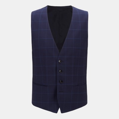 елек,мъжки,костюми,hugo,men,s,waistcoat,open,blue