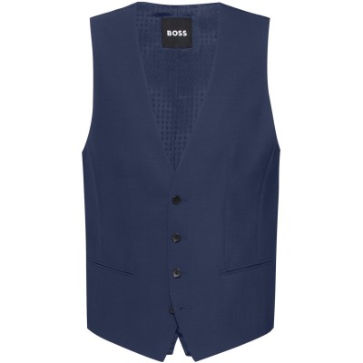 елек,мъжки,костюми,boss,men's,hbb,jasper,slim,fit,waistcoat,blue,463