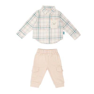 бебешки,облекла,hello,world,w,bb,cord,shrt,bb51,cream,brown