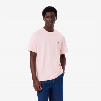 тениска,мъжки,тениски,lacoste,small,logo,t,shirt,pink,t03