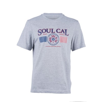 тениска,облекла,на,разпродажба,разпродажба,soulcal,мъжки,тениски,soulcal,usa,tee,sn43,grey,marl