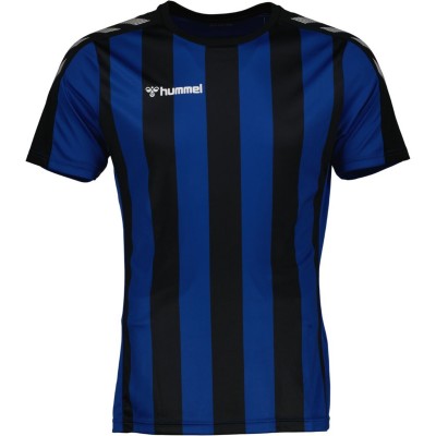 фланелка,hummel,stripe,jersey,top,unisex,adults,blk,true,blu