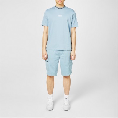 мъжки,тениски,barbour,international,central,logo,tipped,tee,powder,blue