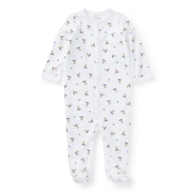 polo,ralph,lauren,kids,all,over,print,footed,sleepsuit,white,blue
