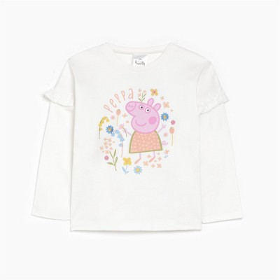 тениска,детски,стоки,с,аним.,герои,дамски,стоки,с,аним.,герои,character,peppa,frill,t,shirt,and,legging,set,pink