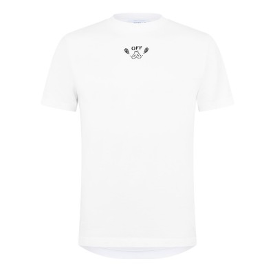 тениска,облекла,на,разпродажба,мъжки,тениски,off,white,men's,bandana,arrow,t,shirt,white,black