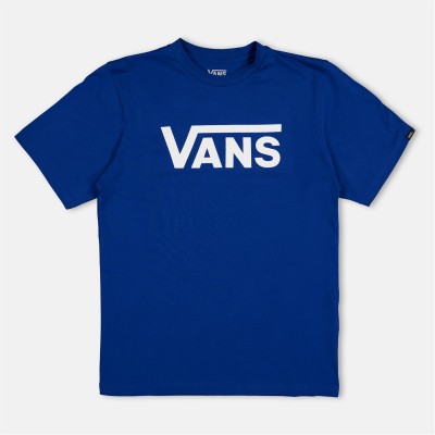 юношеска,тениска,детски,3/4,панталони,vans,classic,t,shirt,juniors,blue,7wm