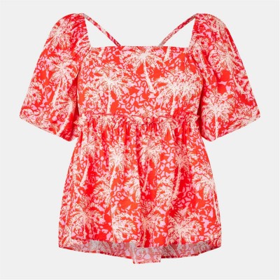 дамски,ризи,biba,biba,sq,neck,top,ld53,palm,tree