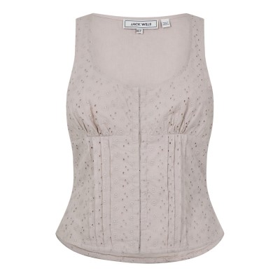 дамски,ризи,jack,wills,broderie,corset,top,stone