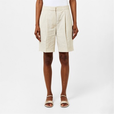 къси,панталони,дамски,къси,панталони,дамски,екипи,calvin,klein,tailored,linen,shorts,peyote