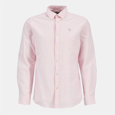 облекла,на,разпродажба,мъжки,ризи,barbour,striped,oxford,tailored,shirt,pink,pi51