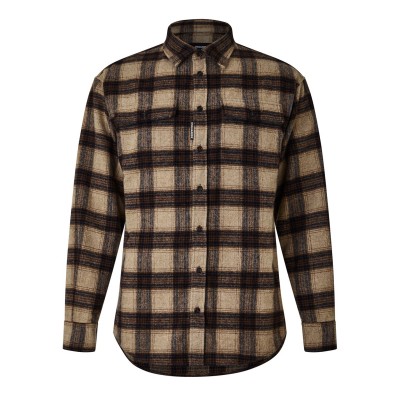 облекла,на,разпродажба,мъжки,ризи,dsquared2,casual,shirt,ivory,brown