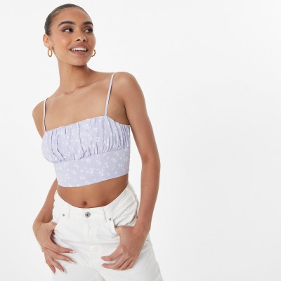 jack,wills,woven,fitted,cami,lilac,print