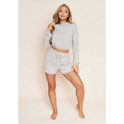 къси,панталони,дамски,къси,панталони,missy,empire,&,match,ribbed,tie,front,shorts,grey