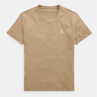 тениска,облекла,на,разпродажба,мъжки,тениски,polo,ralph,lauren,men's,regular,fit,custom,t,shirt,café,tan