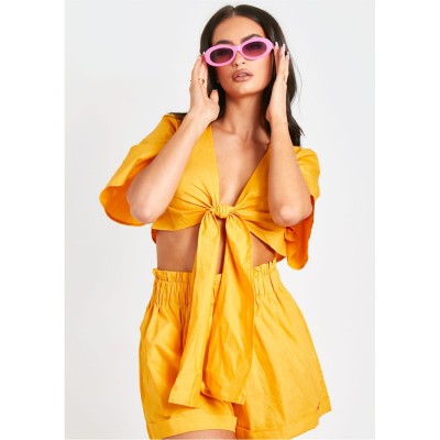 къси,панталони,дамски,къси,панталони,missy,empire,shorts,and,top,set,orange