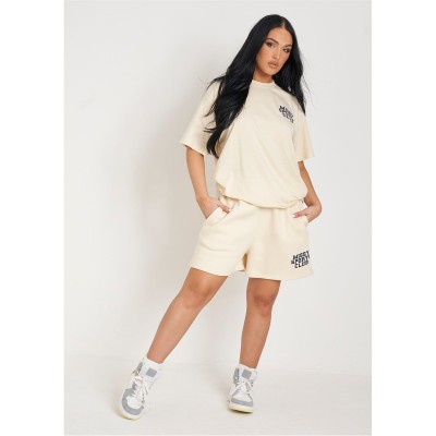 къси,панталони,дамски,къси,панталони,missy,empire,sports,club,sweat,shorts,cream