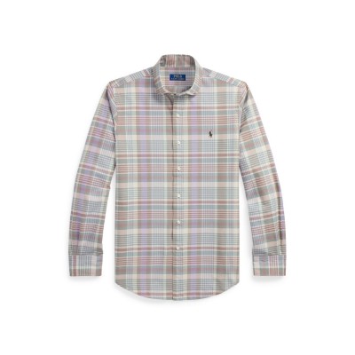 риза,с,дълъг,ръкав,облекла,на,разпродажба,мъжки,ризи,polo,ralph,lauren,long,sleeve,check,shirt,khaki,green
