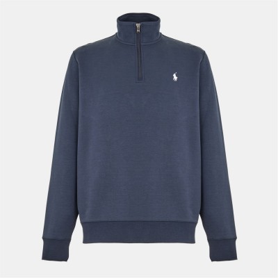 мъжки,ежедневни,облекла,мъжки,горнища,с,качулка,polo,ralph,lauren,tech,1,4,zip,fleece,aviator,navy
