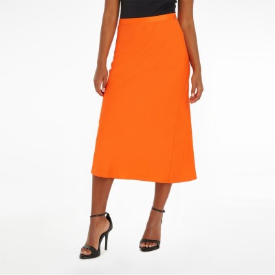 пола,поли,и,къси,панталони,calvin,klein,bias,cut,midi,skirt,flame