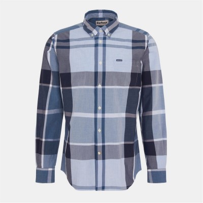 облекла,на,разпродажба,мъжки,ризи,barbour,harris,tailored,shirt,blue,trtn,tn22