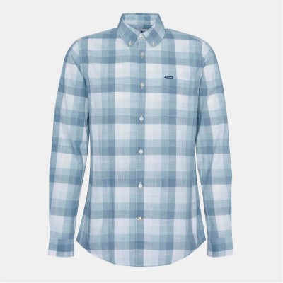 облекла,на,разпродажба,мъжки,ризи,barbour,hillroad,shirt,teal,te31