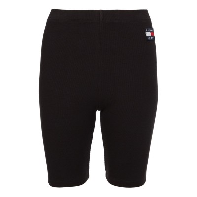 къси,панталони,дамски,къси,панталони,tommy,jeans,ribbed,badge,cycling,shorts,black,bds