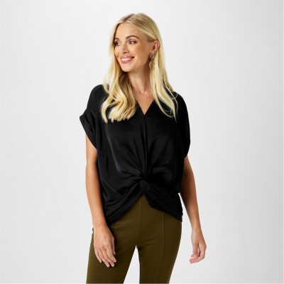 дамски,ризи,biba,biba,twist,hem,top,black