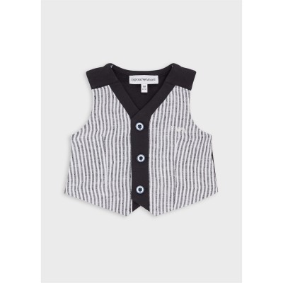 бебешки,потник,детски,облекла,emporio,armani,stripe,vest,babies,navy,blue