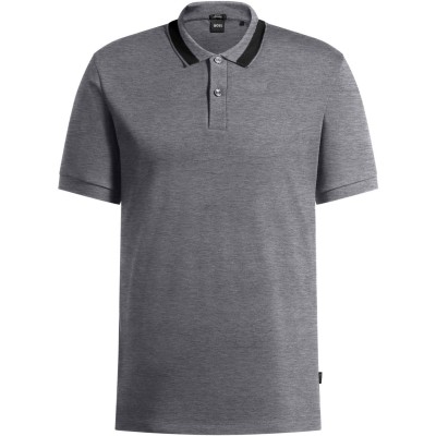 блуза,с,яка,облекла,на,разпродажба,мъжки,тениски,boss,men's,phillipson,cotton,short,sleeve,slim,fit,polo,shirt,medium,grey,030