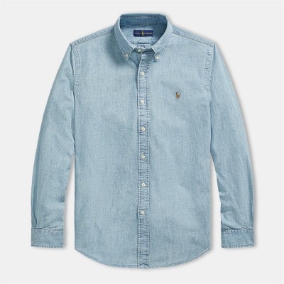 риза,с,дълъг,ръкав,облекла,на,разпродажба,мъжки,ризи,polo,ralph,lauren,chambray,long,sleeve,shirt,chambray