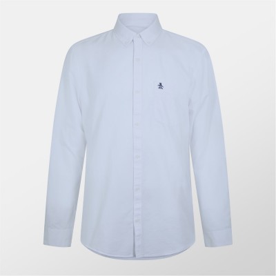риза,с,дълъг,ръкав,облекла,на,разпродажба,мъжки,ризи,original,penguin,long,sleeve,oxford,shirt,white