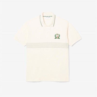 блуза,с,яка,облекла,на,разпродажба,мъжки,тениски,lacoste,men's,crest,short,sleeve,polo,shirt,white,xfj