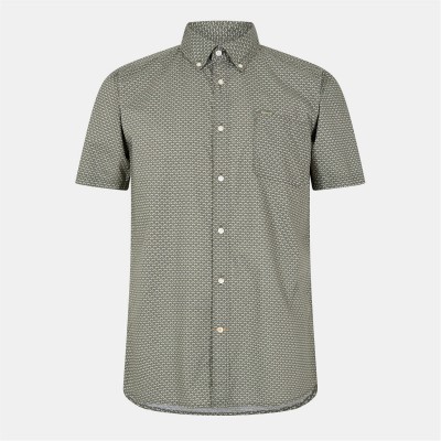 риза,с,къс,ръкав,облекла,на,разпродажба,мъжки,ризи,barbour,shell,tailored,short,sleeve,shirt,olive,ol51