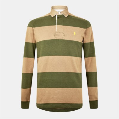 облекла,на,разпродажба,мъжки,тениски,polo,ralph,lauren,stripe,rugby,shirt,olive,khaki
