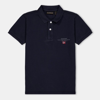 блуза,с,яка,napapijri,kids,short,sleeve,polo,shirt,blue,marine,176