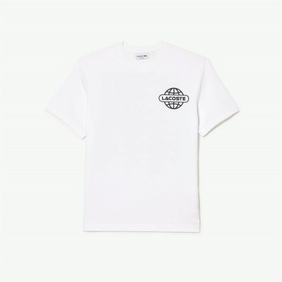 тениска,мъжки,тениски,lacoste,back,print,t,shirt,white,001