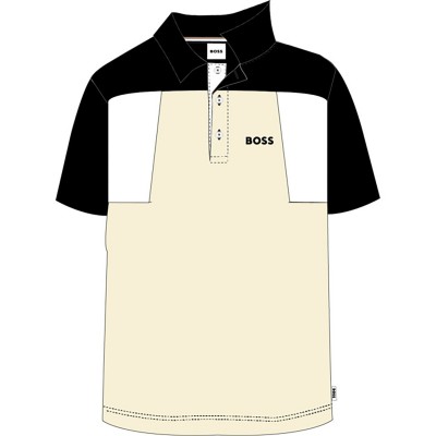 boss,colour,block,polo,shirt,juniors,vanille,21c