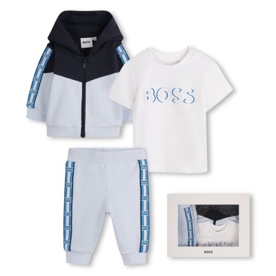 детски,комплект,детски,облекла,boss,3,piece,set,infants,blue,771