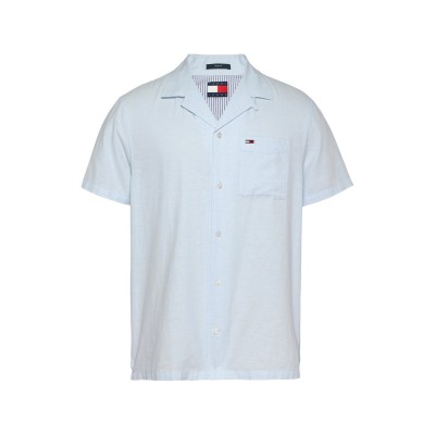 мъжки,ризи,tommy,jeans,tjm,linen,blend,camp,ss,ext,sweet,blue