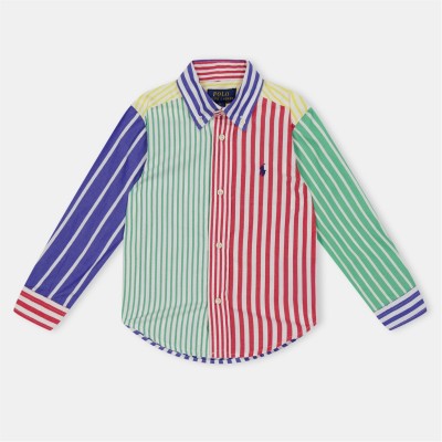 риза,с,дълъг,ръкав,детски,3/4,панталони,polo,ralph,lauren,long,sleeve,multi,coloured,striped,shirt,multi,stripe