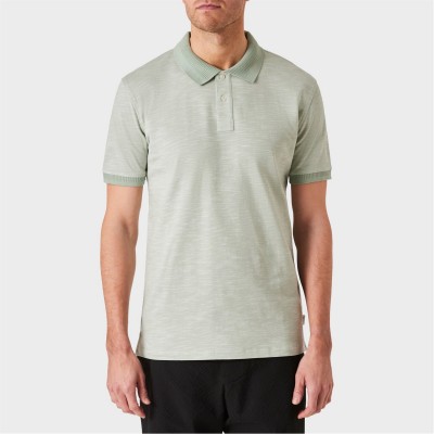 блуза,с,яка,облекла,на,разпродажба,мъжки,тениски,ps,paul,smith,men's,space,dye,short,sleeve,polo,shirt,green,30