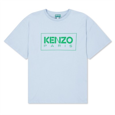тениска,детски,3/4,панталони,kenzo,boys,logo,t,shirt,pale,blu,794